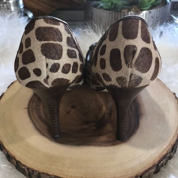 Spotted Real Fur Heels last chance - Picture 4 of 8